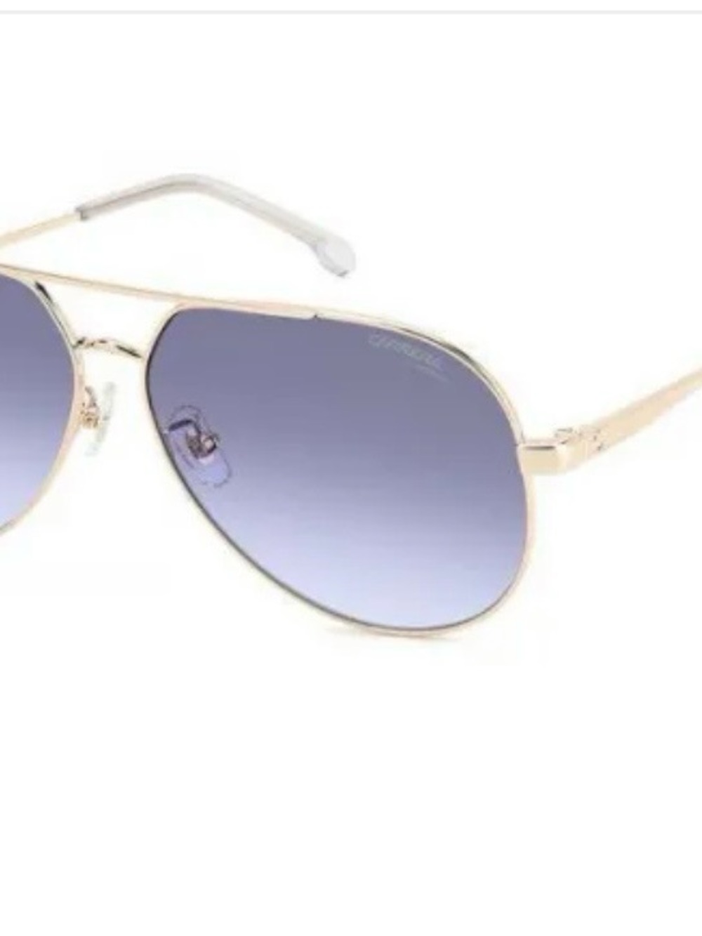 Carerra Gold Frame Aviator Sunglasses with Blue Gradient Lenses 3005/s LKSGB